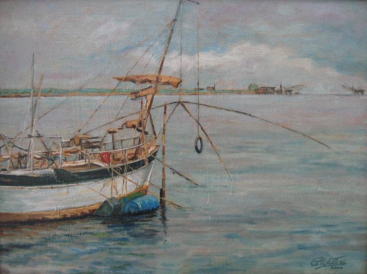 quiete nella laguna di Comacchio