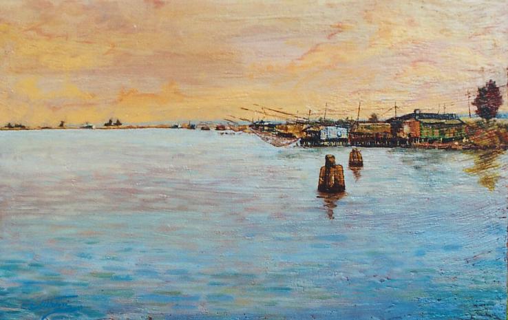 tramonto in laguna